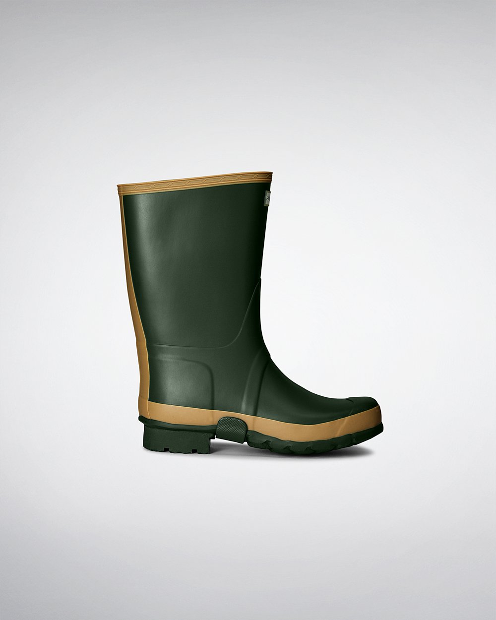 Mens Hunter Short Rain Boots Green - Gardener - 6234819-TD